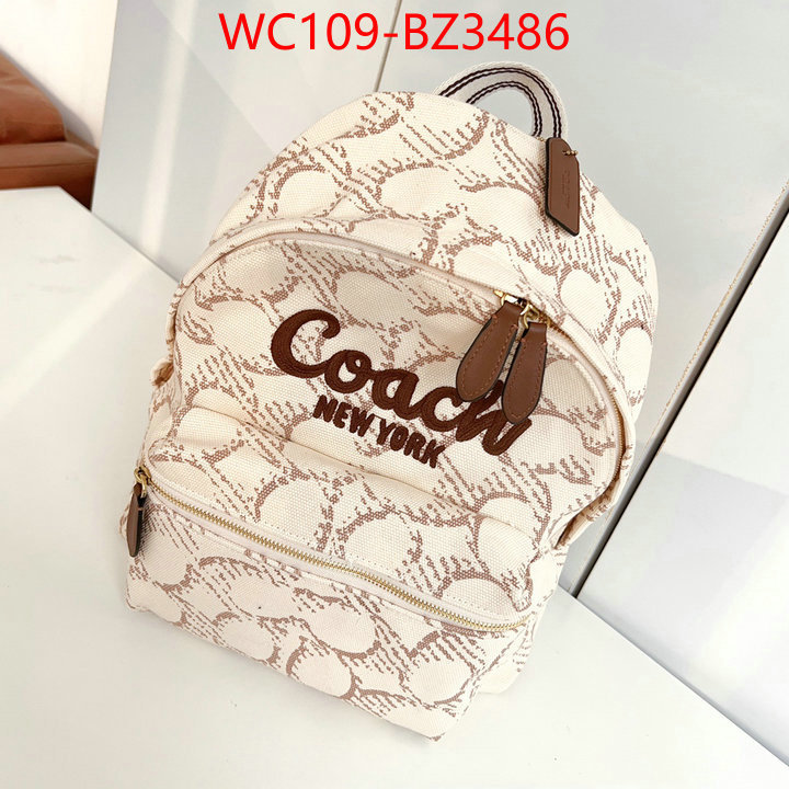Coach Bags(4A)-Backpack- sell online ID: BZ3486 $: 109USD,