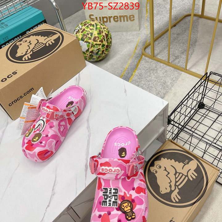 Men Shoes-Crocs replica aaaaa designer ID: SZ2839 $: 75USD