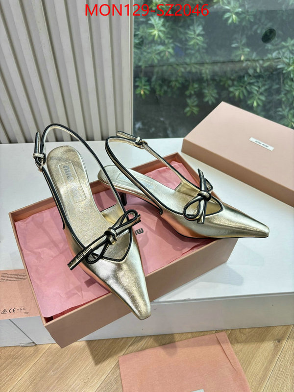 Women Shoes-Miu Miu 1:1 replica ID: SZ2046 $: 129USD