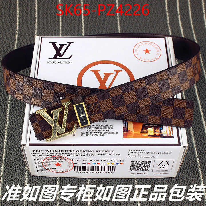 Belts-LV luxury cheap ID: PZ4226 $: 65USD