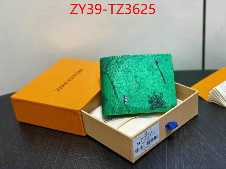 LV Bags(4A)-Wallet top brands like ID: TZ3625 $: 39USD,