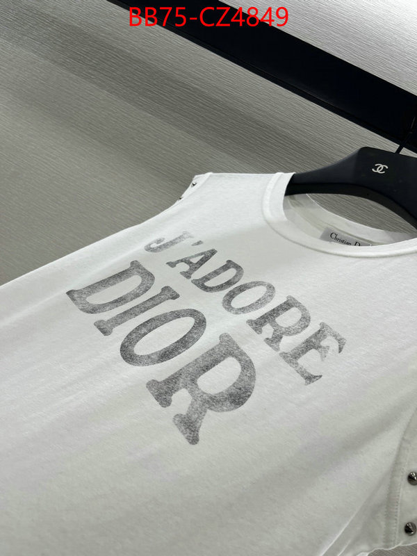 Clothing-Dior best luxury replica ID: CZ4849 $: 75USD