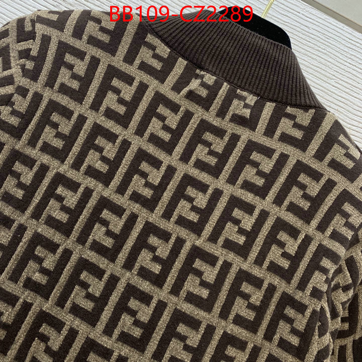 Clothing-Fendi designer 1:1 replica ID: CZ2289 $: 109USD
