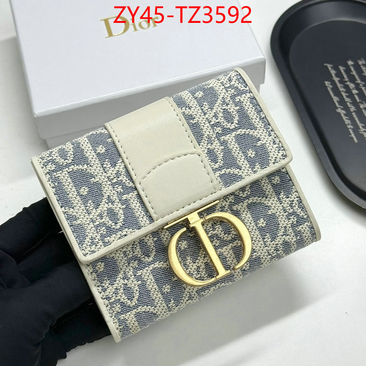 Dior Bags(4A)-Wallet- top quality website ID: TZ3592 $: 45USD,