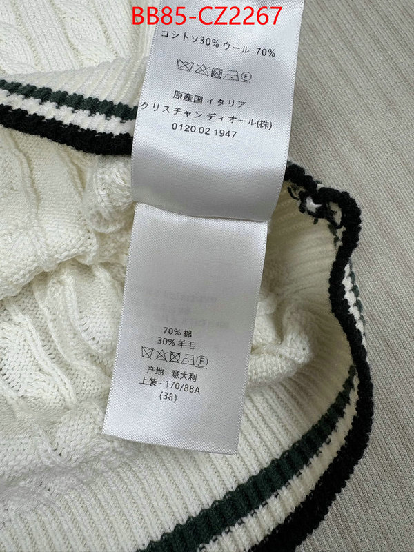 Clothing-Dior buy aaaaa cheap ID: CZ2267 $: 85USD