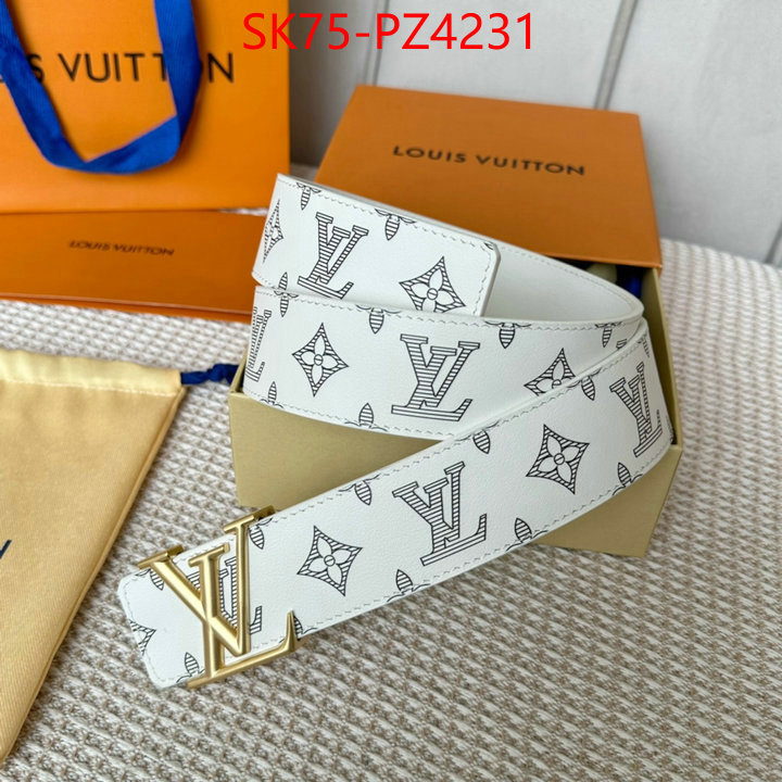 Belts-LV top quality fake ID: PZ4231 $: 75USD