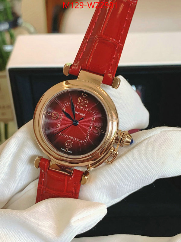 Watch(4A)-Cartier 2024 replica wholesale cheap sales online ID: WZ2981 $: 129USD