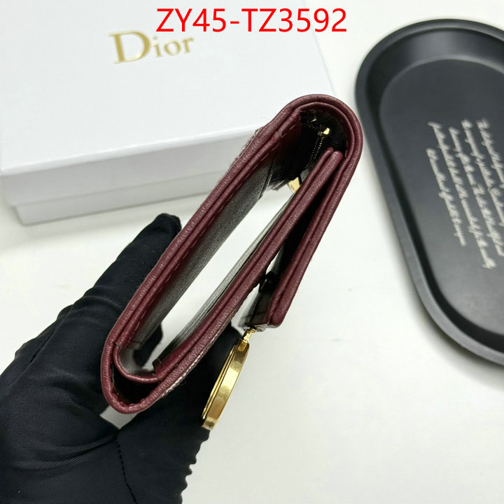 Dior Bags(4A)-Wallet- top quality website ID: TZ3592 $: 45USD,