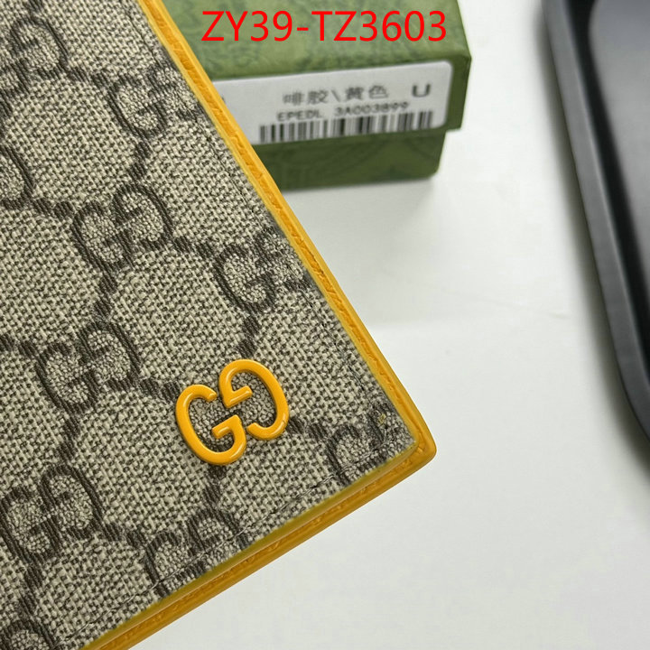 Gucci Bags(4A)-Wallet- 2024 replica wholesale cheap sales online ID: TZ3603 $: 39USD,