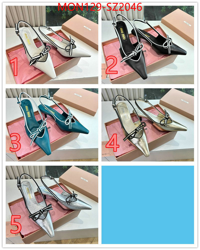 Women Shoes-Miu Miu 1:1 replica ID: SZ2046 $: 129USD