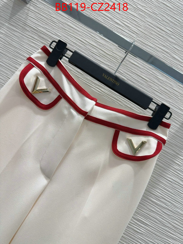 Clothing-Valentino what is a counter quality ID: CZ2417 $: 119USD