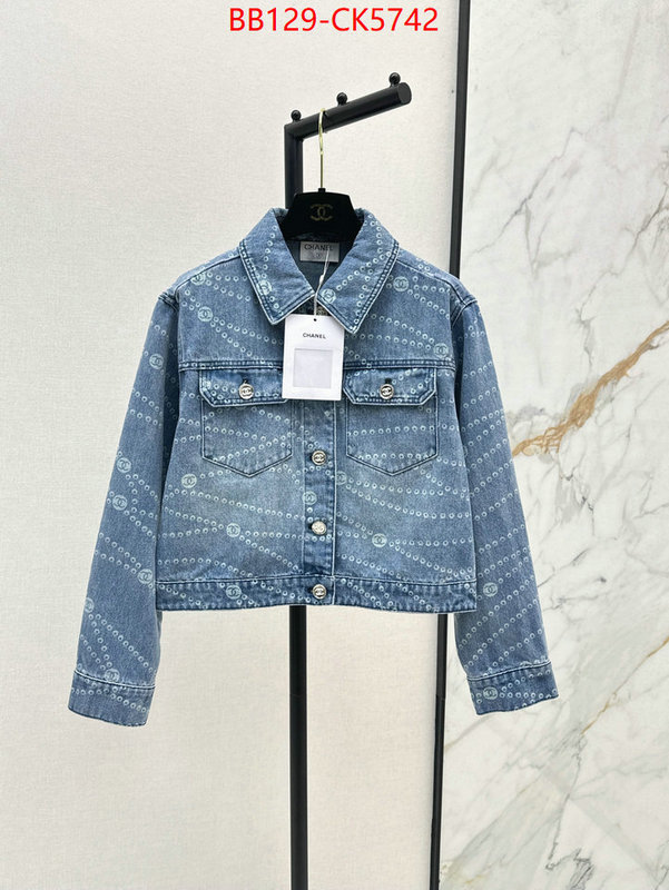 Clothing-Chanel high quality 1:1 replica ID: CK5742 $: 129USD