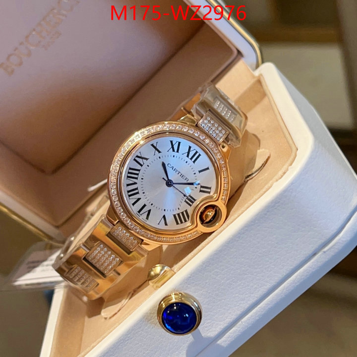 Watch(4A)-Cartier 2024 replica wholesale cheap sales online ID: WZ2976 $: 175USD