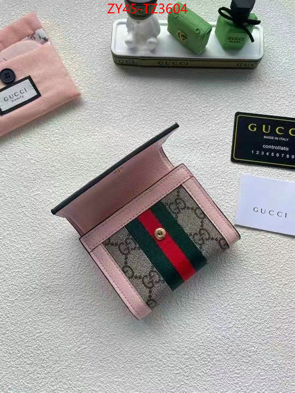 Gucci Bags(4A)-Wallet- top quality replica ID: TZ3604 $: 45USD,