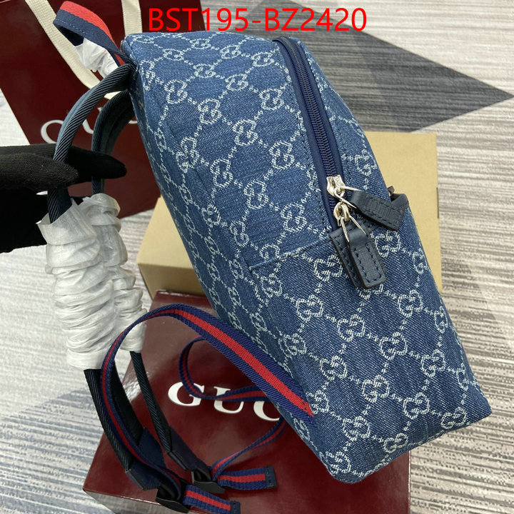 Gucci Bags(TOP)-Backpack- designer fashion replica ID: BZ2420 $: 195USD,