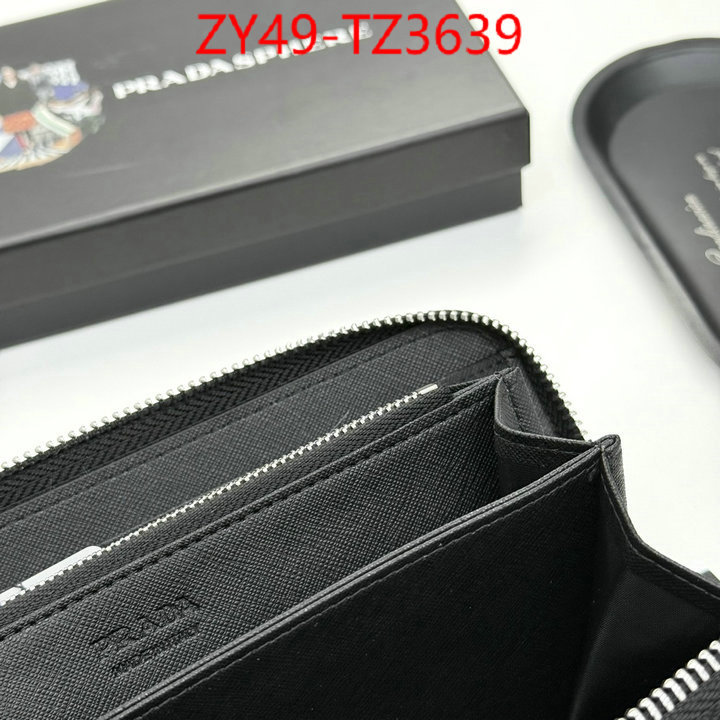 Prada Bags(4A)-Wallet where should i buy to receive ID: TZ3639 $: 49USD,
