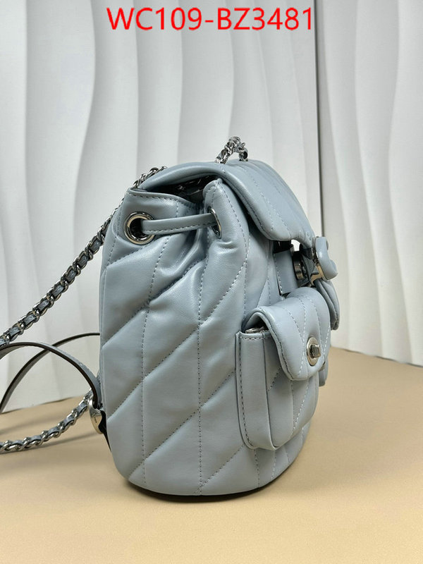 Coach Bags(4A)-Backpack- designer ID: BZ3481 $: 109USD,
