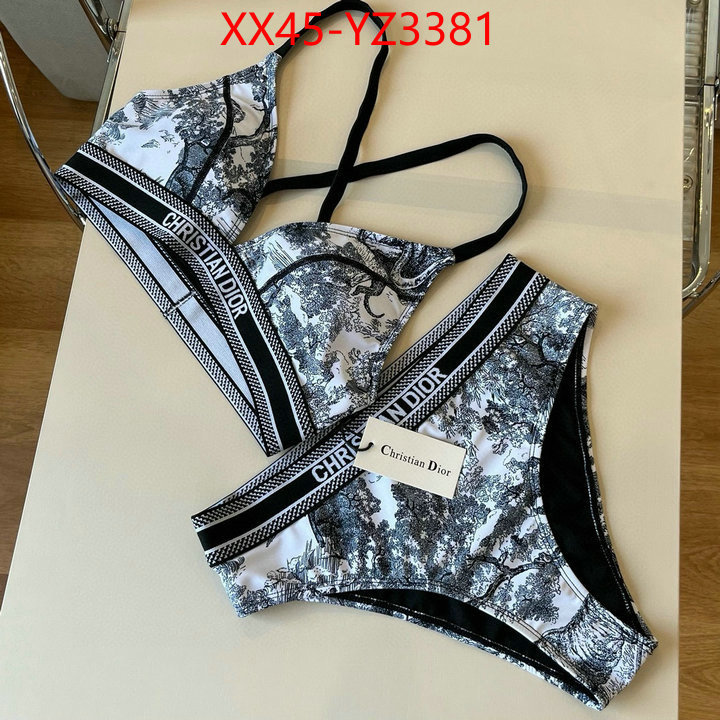 Swimsuit-Dior replica for cheap ID: YZ3381 $: 45USD