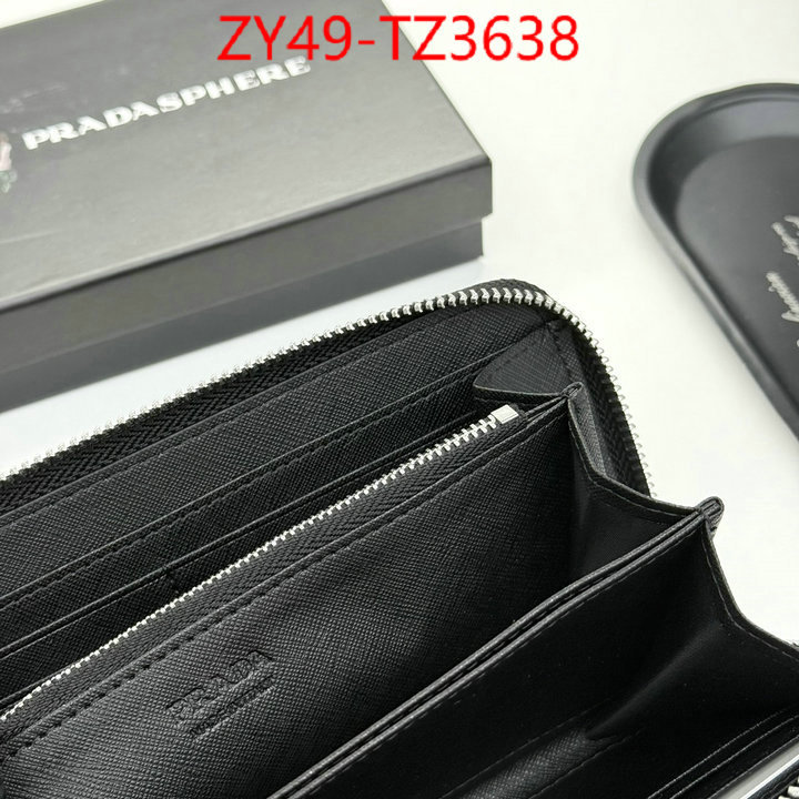 Prada Bags(4A)-Wallet high quality designer ID: TZ3638 $: 49USD,