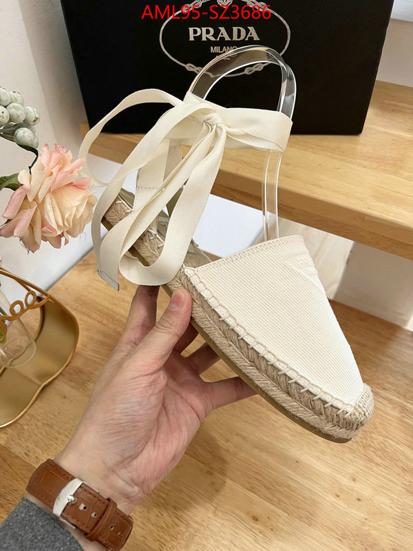 Women Shoes-Prada good quality replica ID: SZ3686 $: 95USD