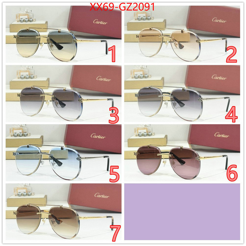 Glasses-Cartier first copy ID: GZ2091 $: 69USD