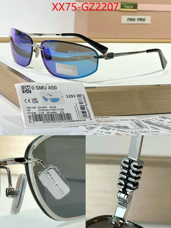 Glasses-Miu Miu what 1:1 replica ID: GZ2207 $: 75USD