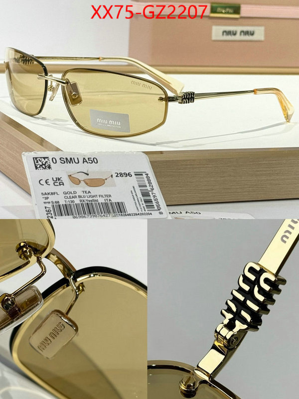 Glasses-Miu Miu what 1:1 replica ID: GZ2207 $: 75USD