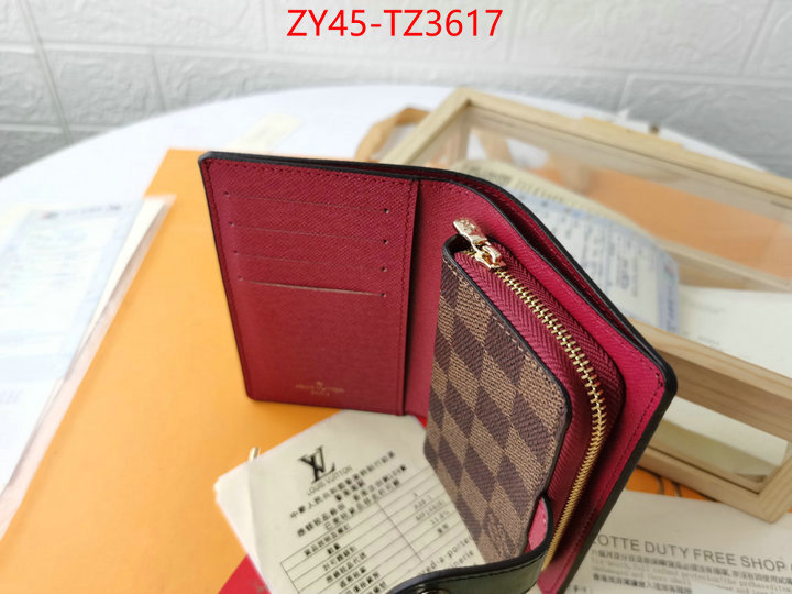 LV Bags(4A)-Wallet designer ID: TZ3617 $: 45USD,