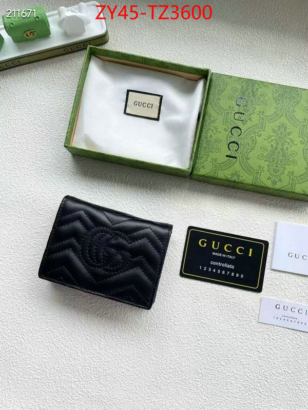 Gucci Bags(4A)-Wallet- is it illegal to buy dupe ID: TZ3600 $: 45USD,