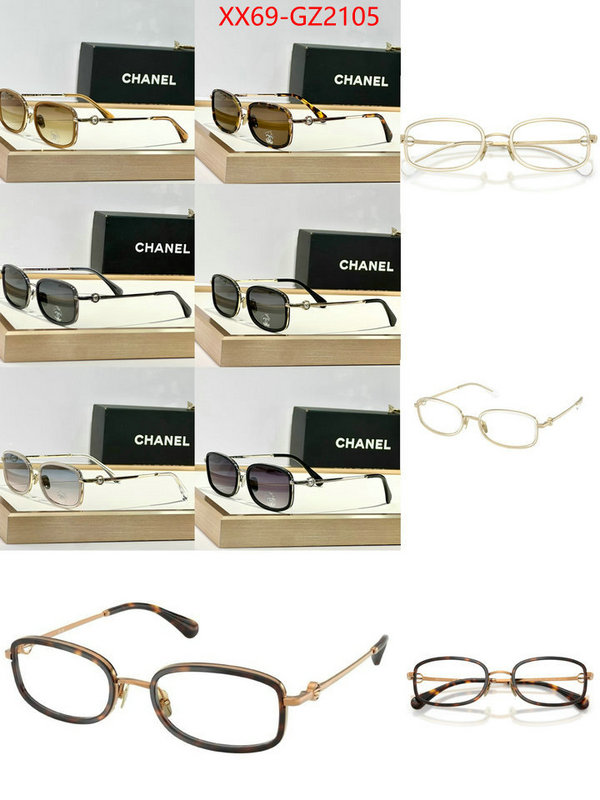 Glasses-Chanel wholesale replica ID: GZ2105 $: 69USD