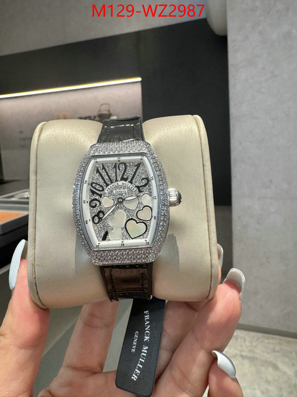 Watch(4A)-Franck Muller fake designer ID: WZ2987 $: 129USD