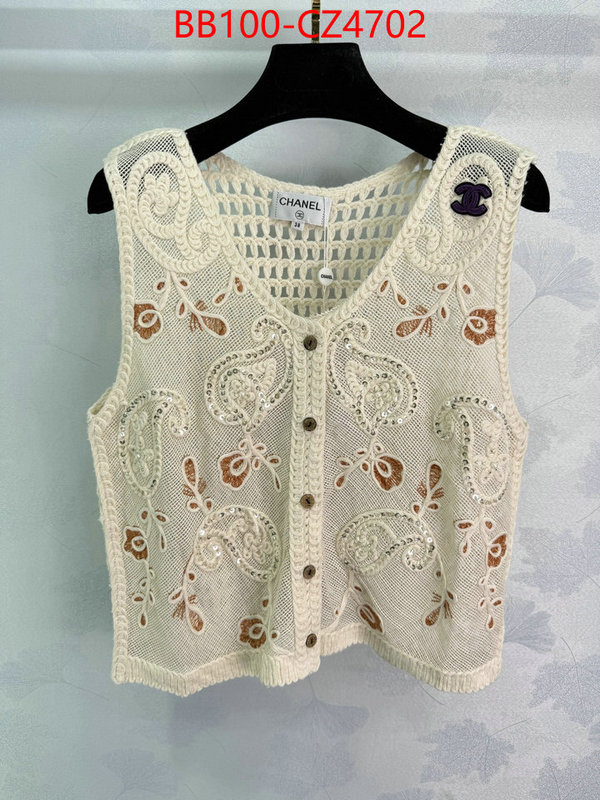 Clothing-Chanel designer 1:1 replica ID: CZ4702 $: 100USD