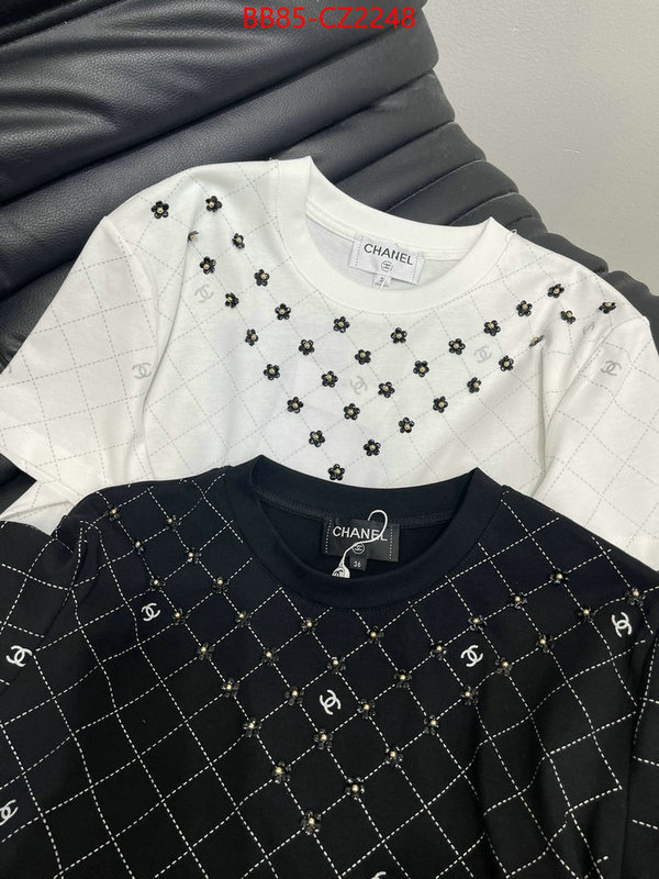 Clothing-Chanel top sale ID: CZ2248 $: 85USD