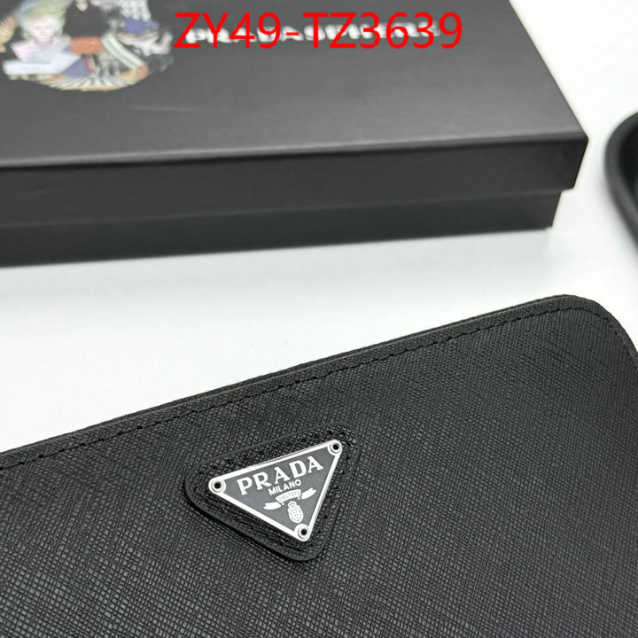 Prada Bags(4A)-Wallet where should i buy to receive ID: TZ3639 $: 49USD,