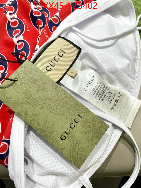 Swimsuit-GUCCI best replica new style ID: YZ3402 $: 45USD
