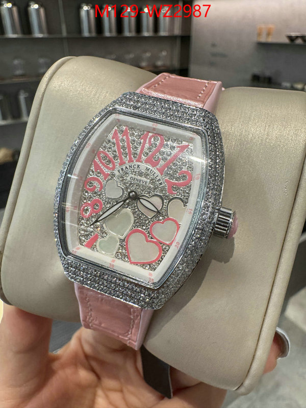 Watch(4A)-Franck Muller fake designer ID: WZ2987 $: 129USD