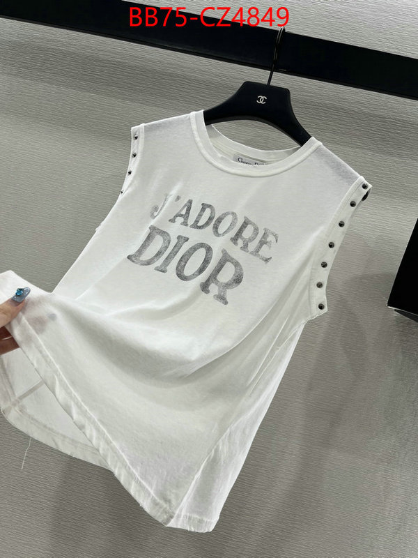Clothing-Dior best luxury replica ID: CZ4849 $: 75USD