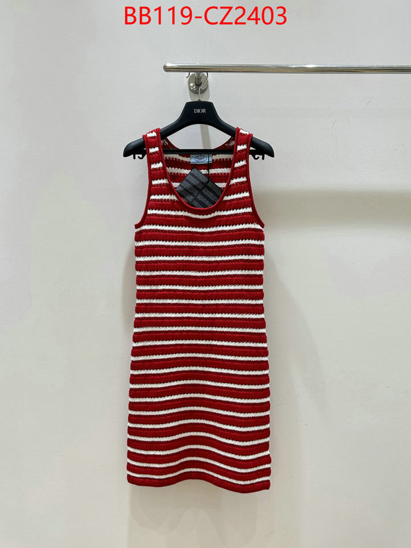 Clothing-Prada copy ID: CZ2403 $: 119USD