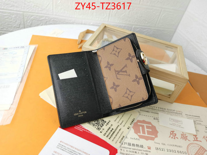 LV Bags(4A)-Wallet designer ID: TZ3617 $: 45USD,