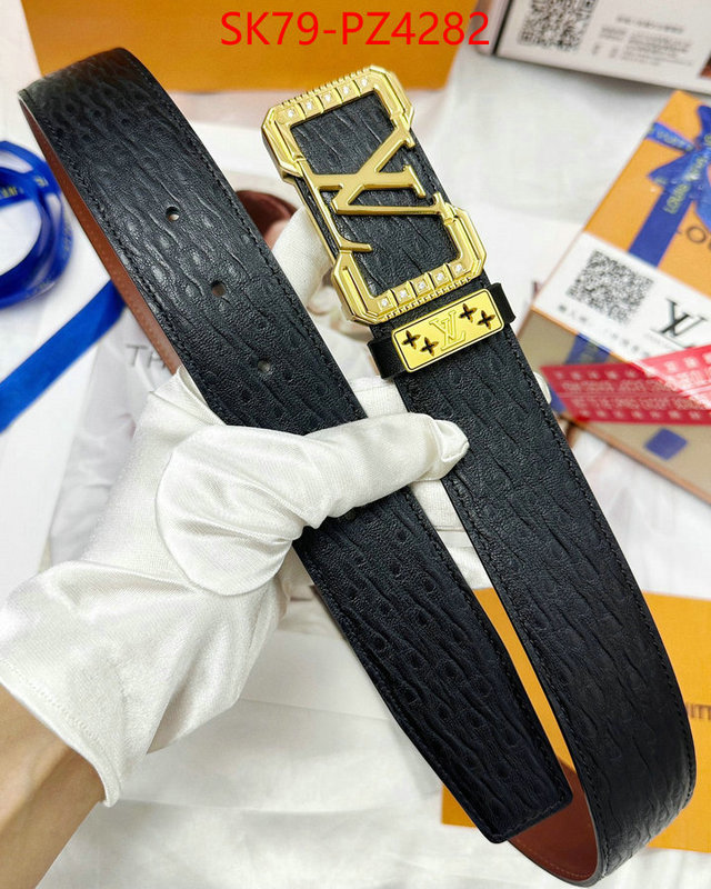 Belts-LV luxury cheap ID: PZ4282 $: 79USD
