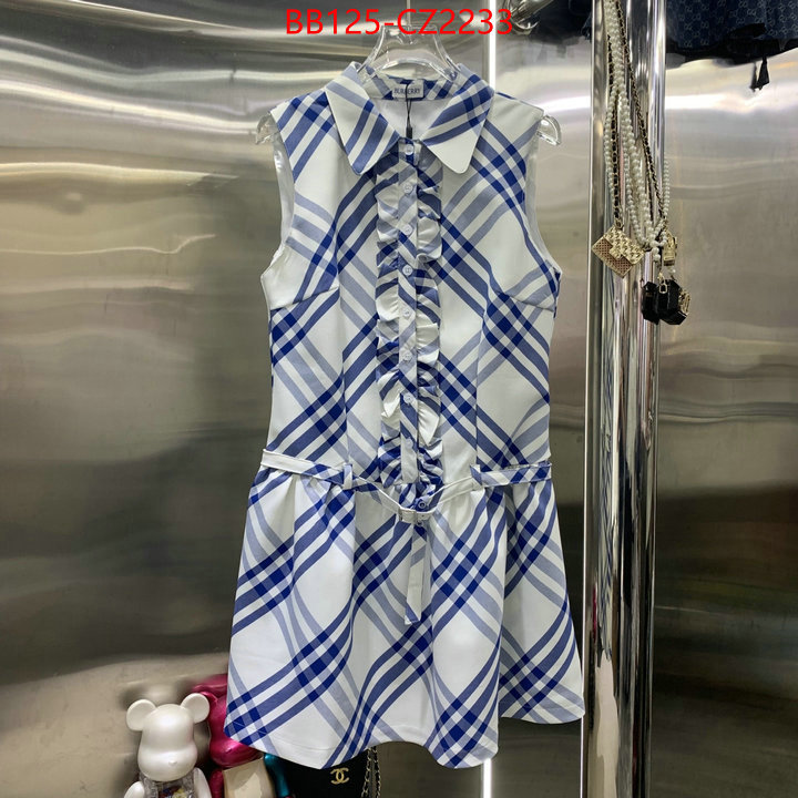 Clothing-Burberry hot sale ID: CZ2233 $: 125USD
