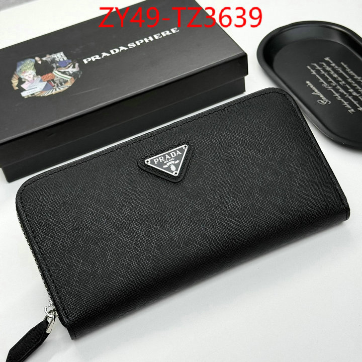 Prada Bags(4A)-Wallet where should i buy to receive ID: TZ3639 $: 49USD,