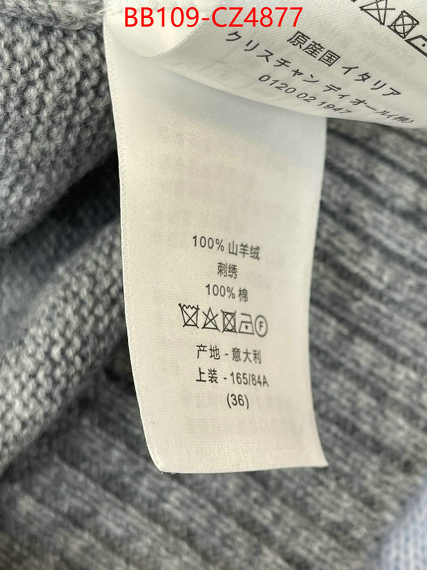Clothing-Dior replica designer ID: CZ4877 $: 109USD