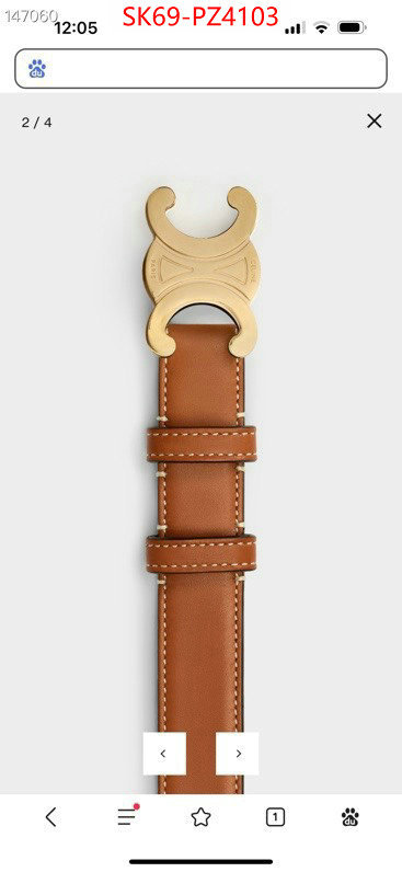 Belts-CELINE aaaaa+ quality replica ID: PZ4103 $: 69USD