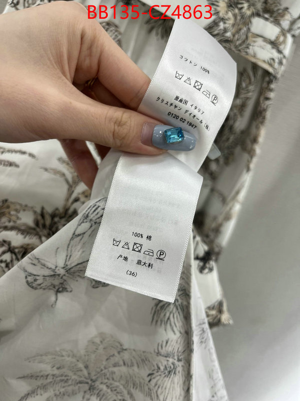 Clothing-Dior top perfect fake ID: CZ4863 $: 135USD