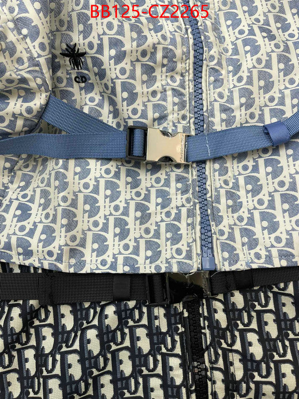 Clothing-Dior designer 1:1 replica ID: CZ2265 $: 125USD