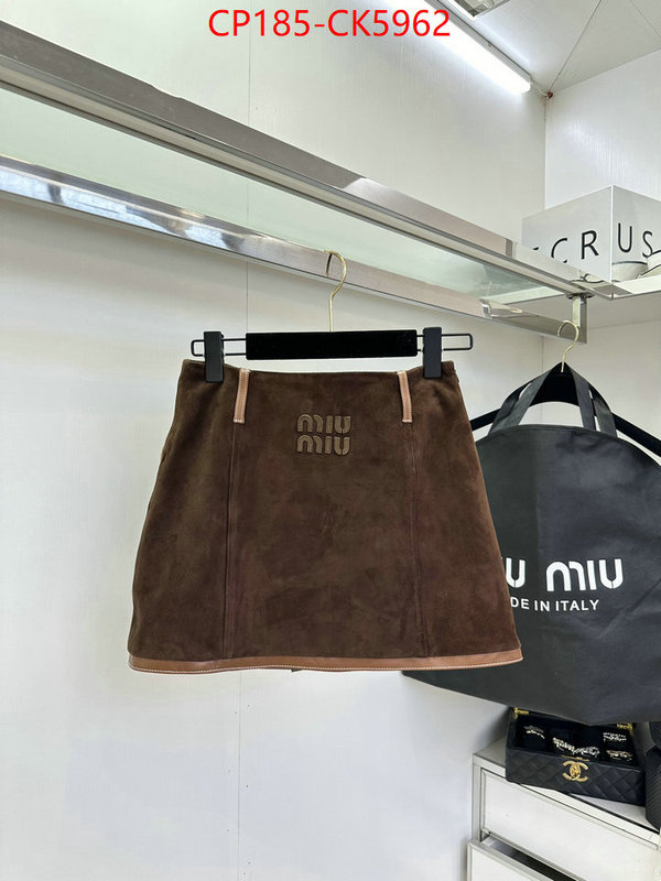 Clothing-MIU MIU buy aaaaa cheap ID: CK5962 $: 185USD