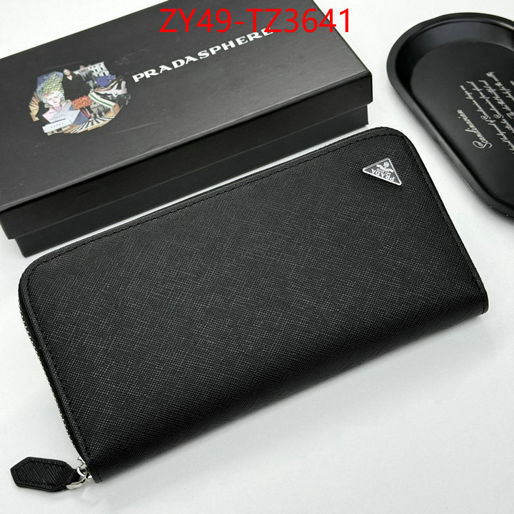 Prada Bags(4A)-Wallet aaaaa customize ID: TZ3641 $: 49USD,
