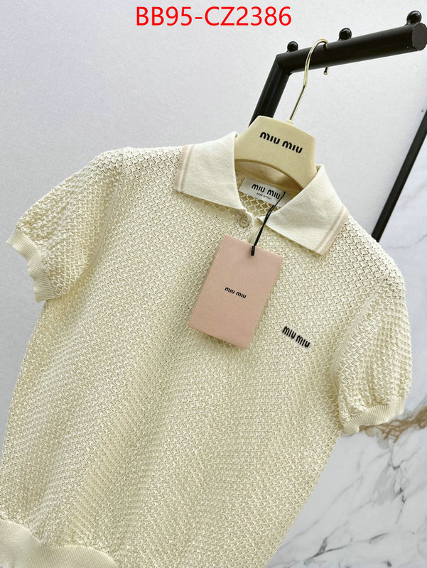 Clothing-MIU MIU shop designer replica ID: CZ2386 $: 95USD