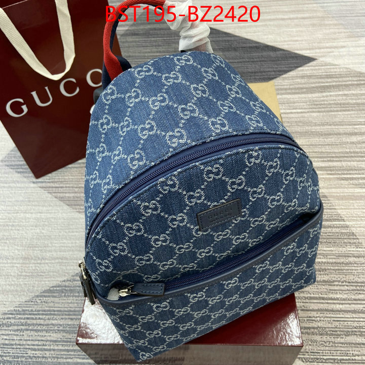Gucci Bags(TOP)-Backpack- designer fashion replica ID: BZ2420 $: 195USD,